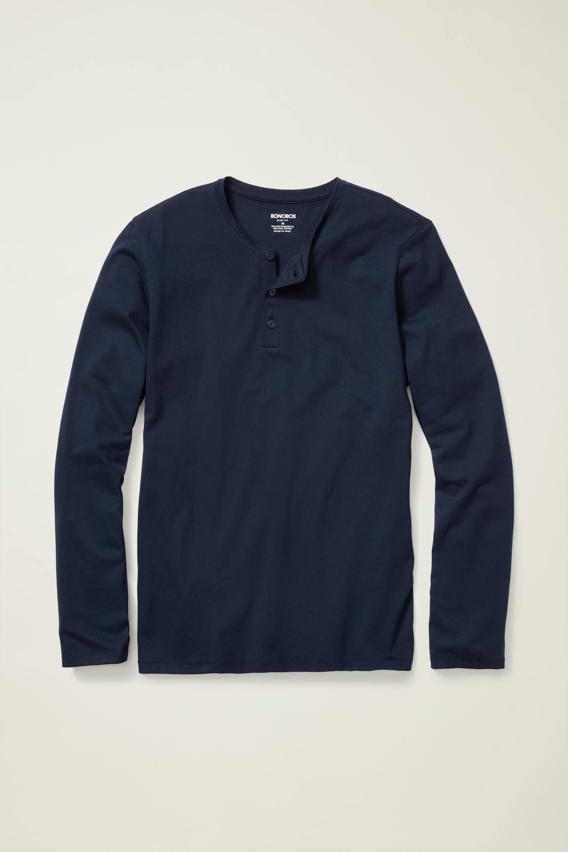 Bonobos Pima Performance Long Sleeve Henley