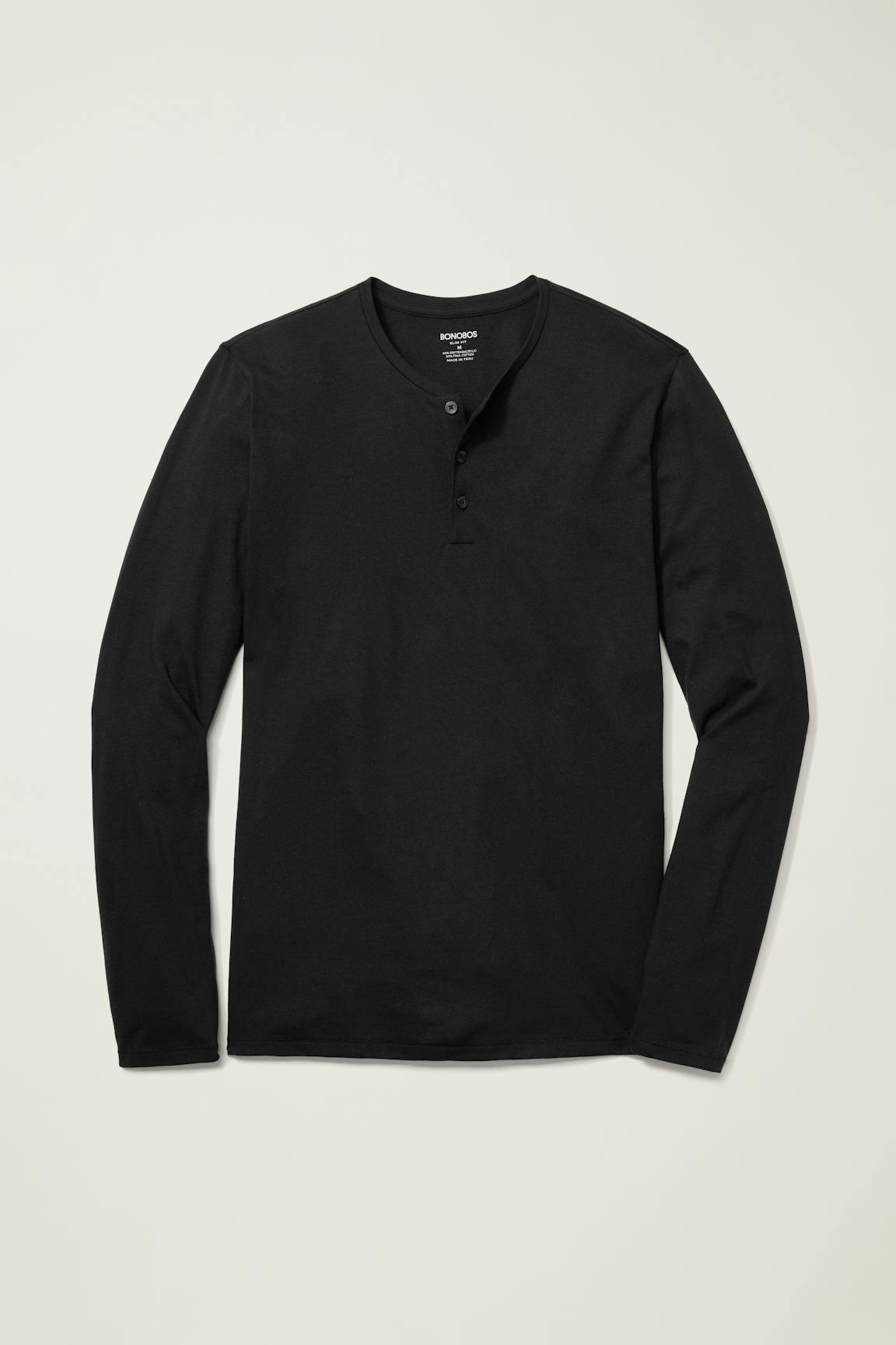 Bonobos Pima Performance Long Sleeve Henley