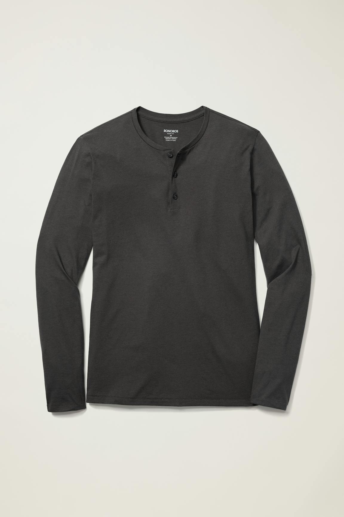 Bonobos Pima Performance Long Sleeve Henley