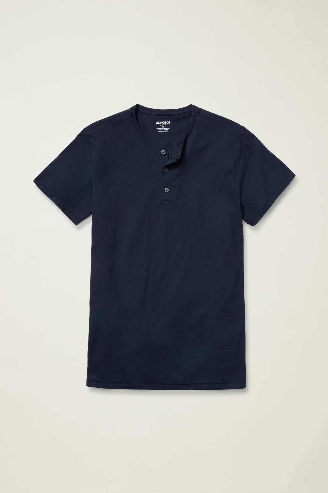 Bonobos Pima Performance Short Sleeve Henley