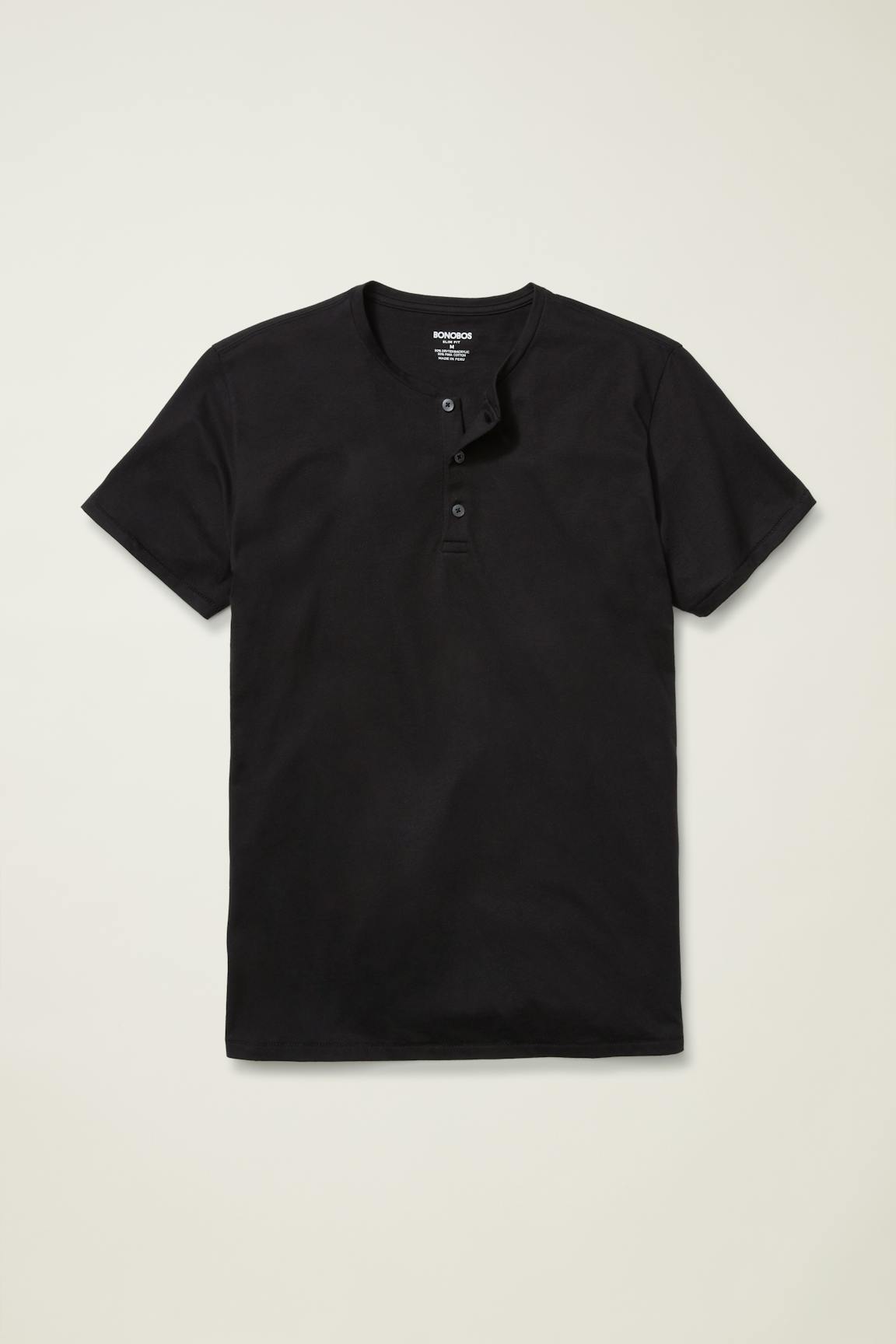Bonobos Pima Performance Short Sleeve Henley