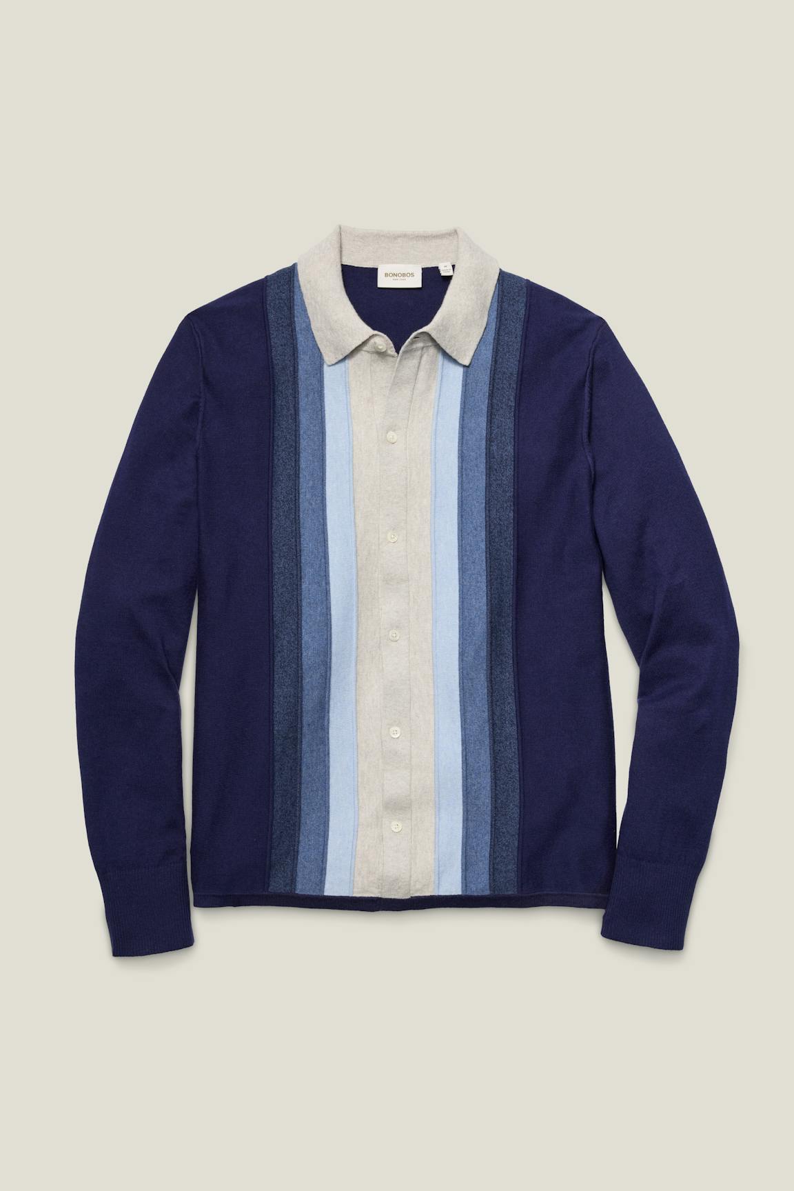 Bonobos Hudson Long Sleeve Sweater Polo