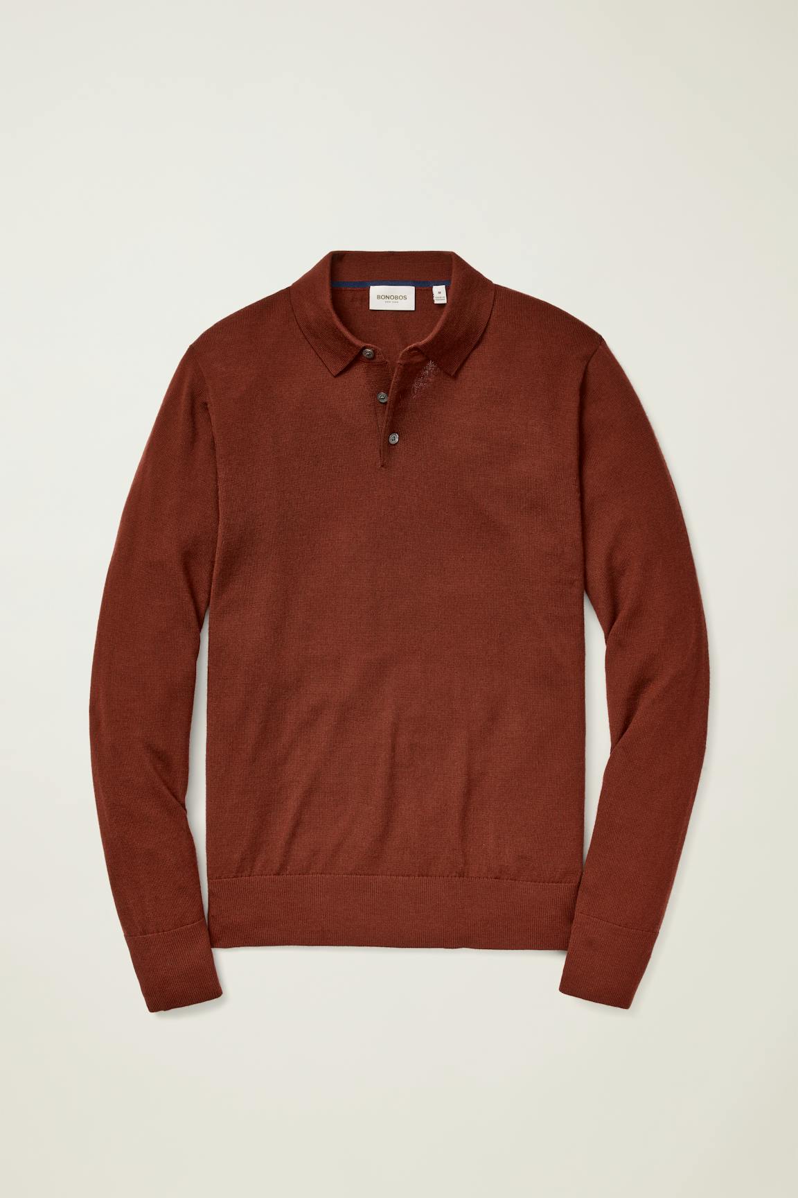 Bonobos Merino Long Sleeve Sweater Polo