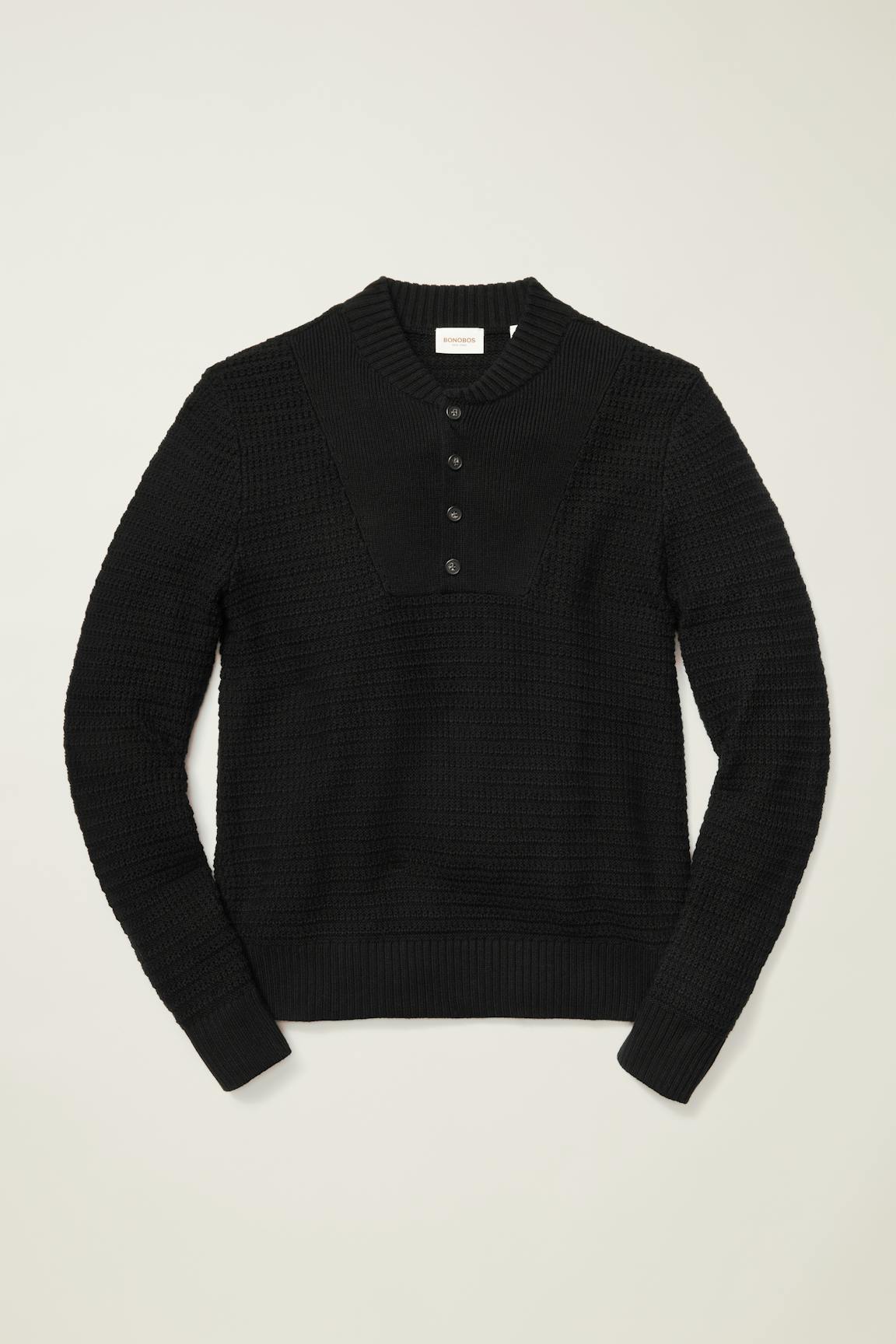 Bonobos Cotton Cashmere Henley Sweater