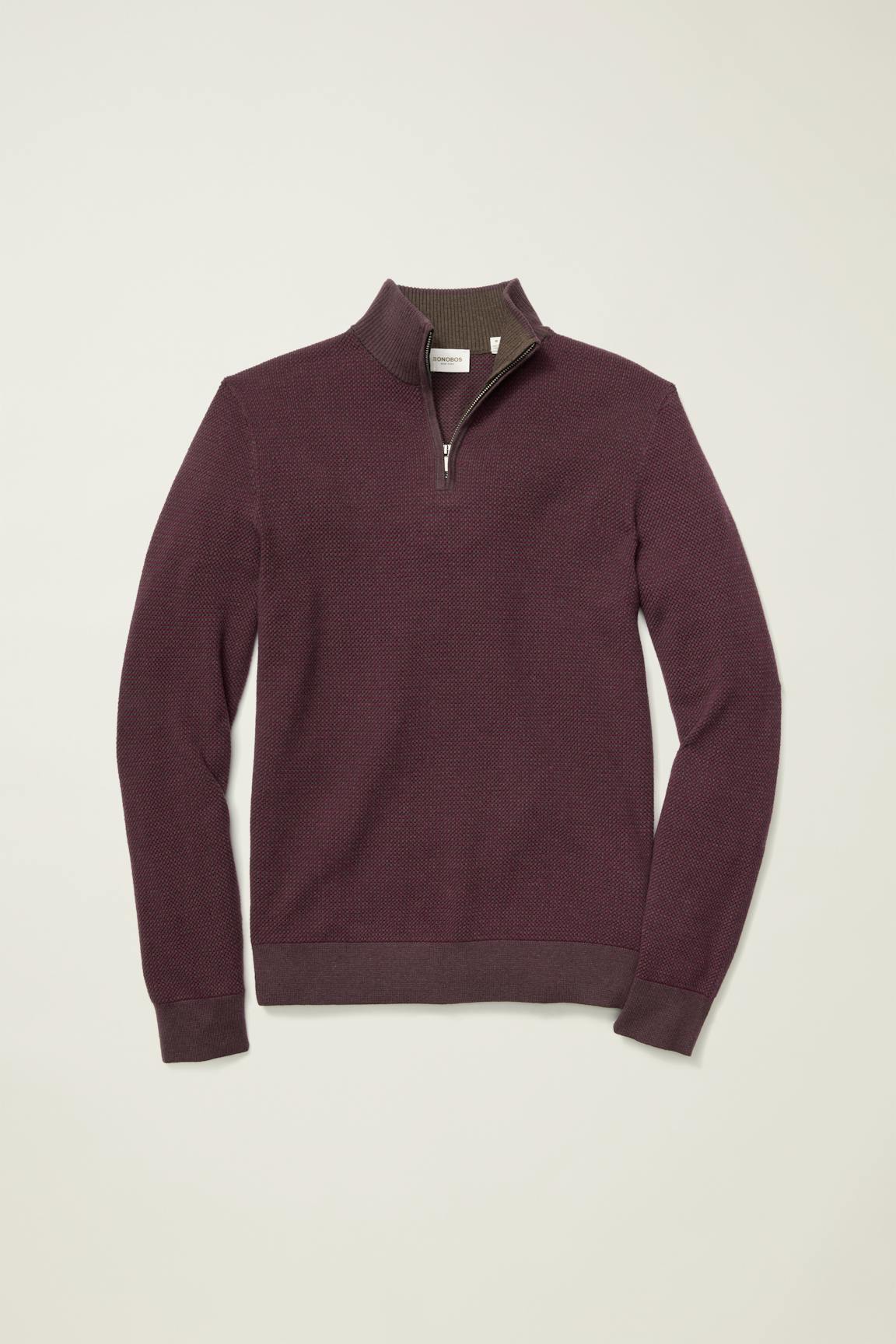 Bonobos Washable Cotton Cashmere Quarter Zip
