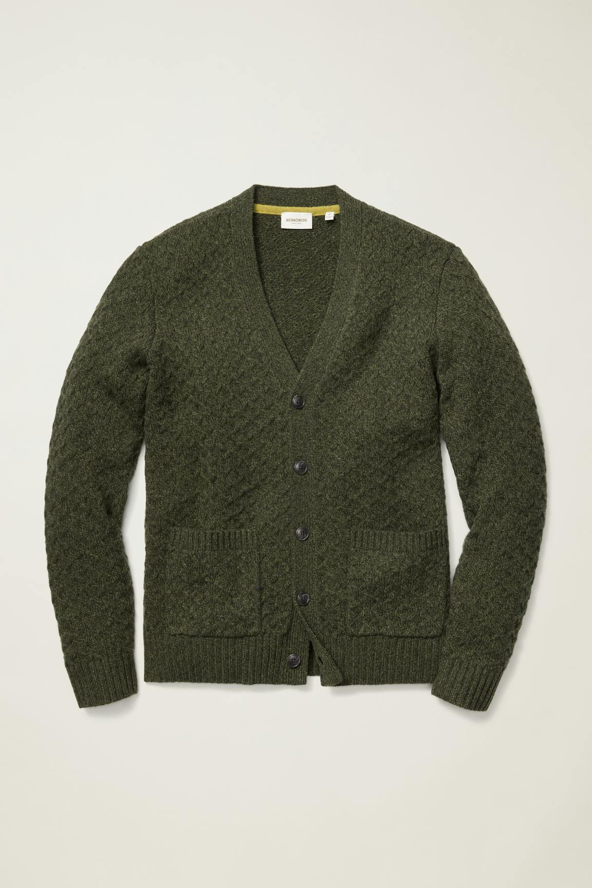 Bonobos Merino Blend Cable Cardigan