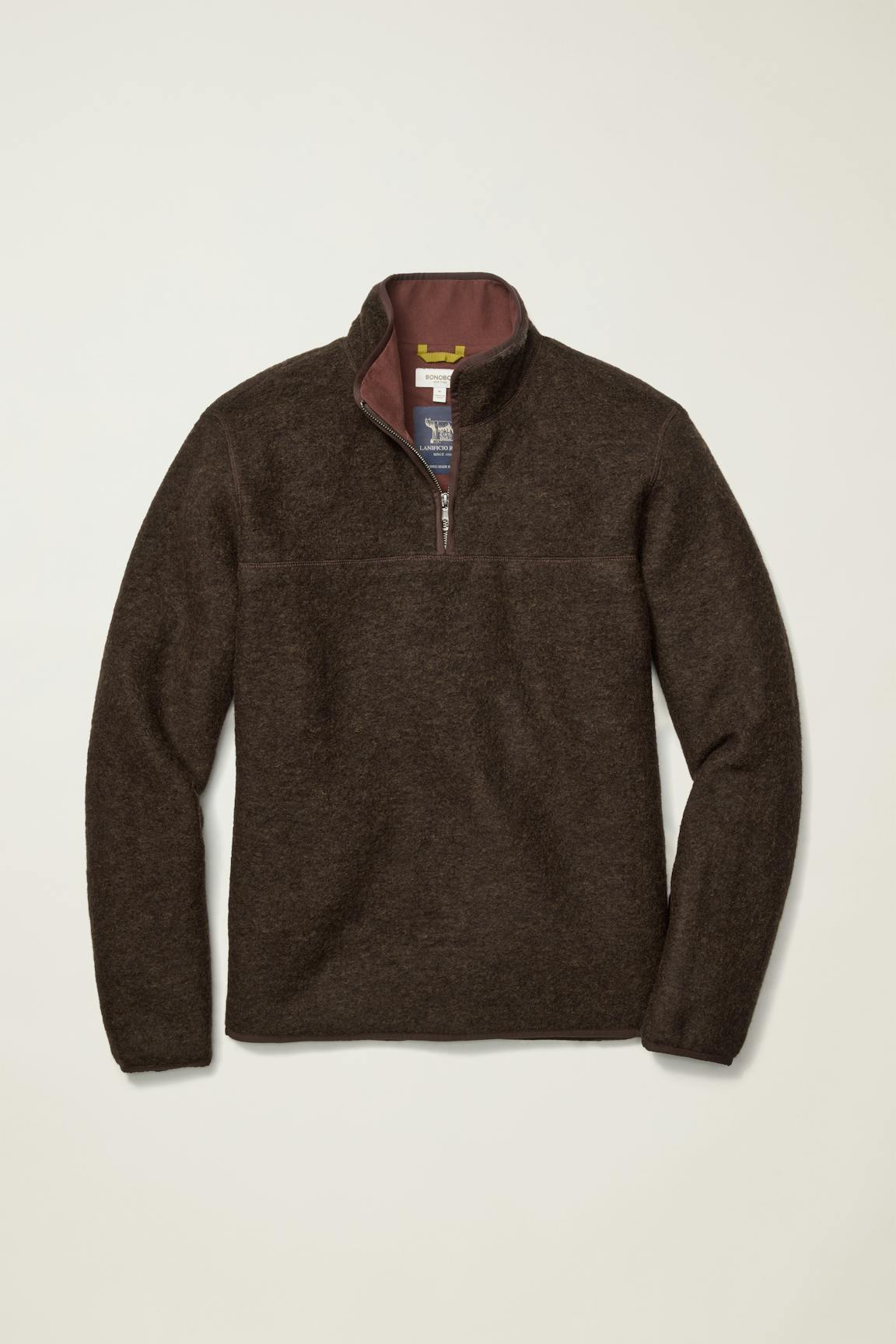Bonobos Italian Wool Fleece Quarter Zip