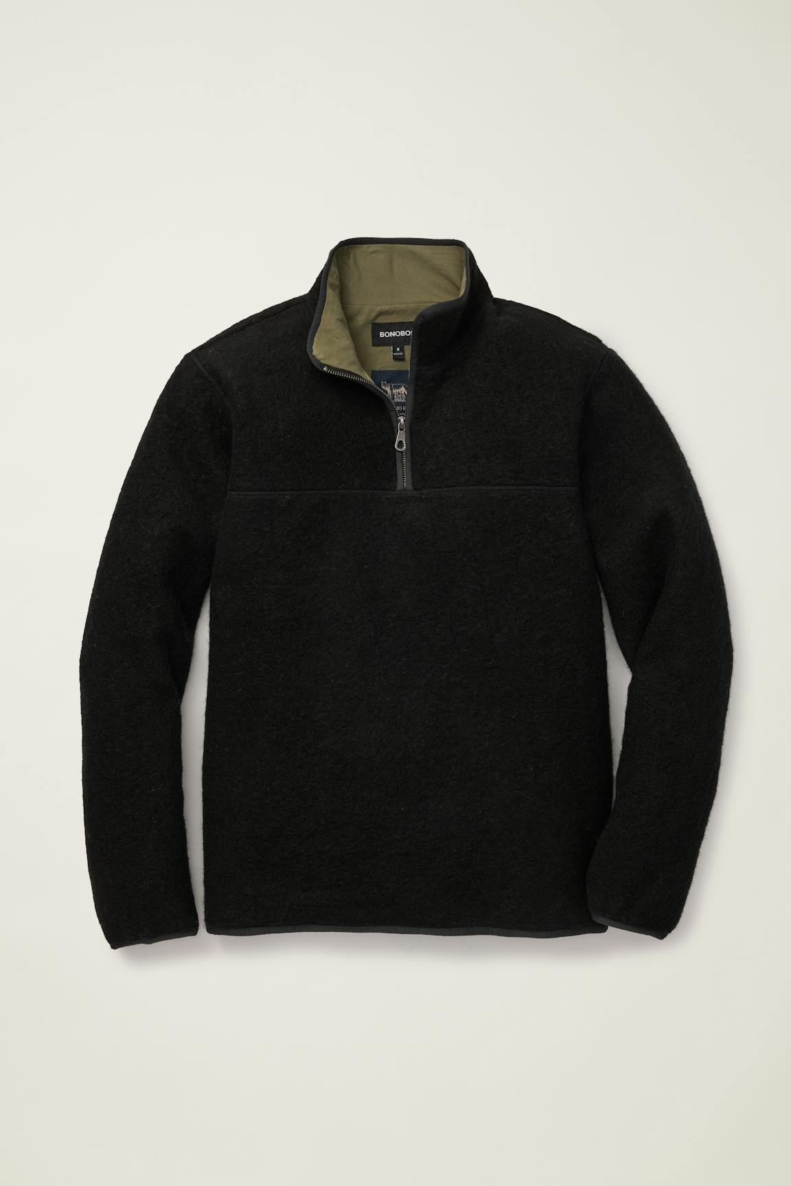 Bonobos Italian Wool Fleece Quarter Zip