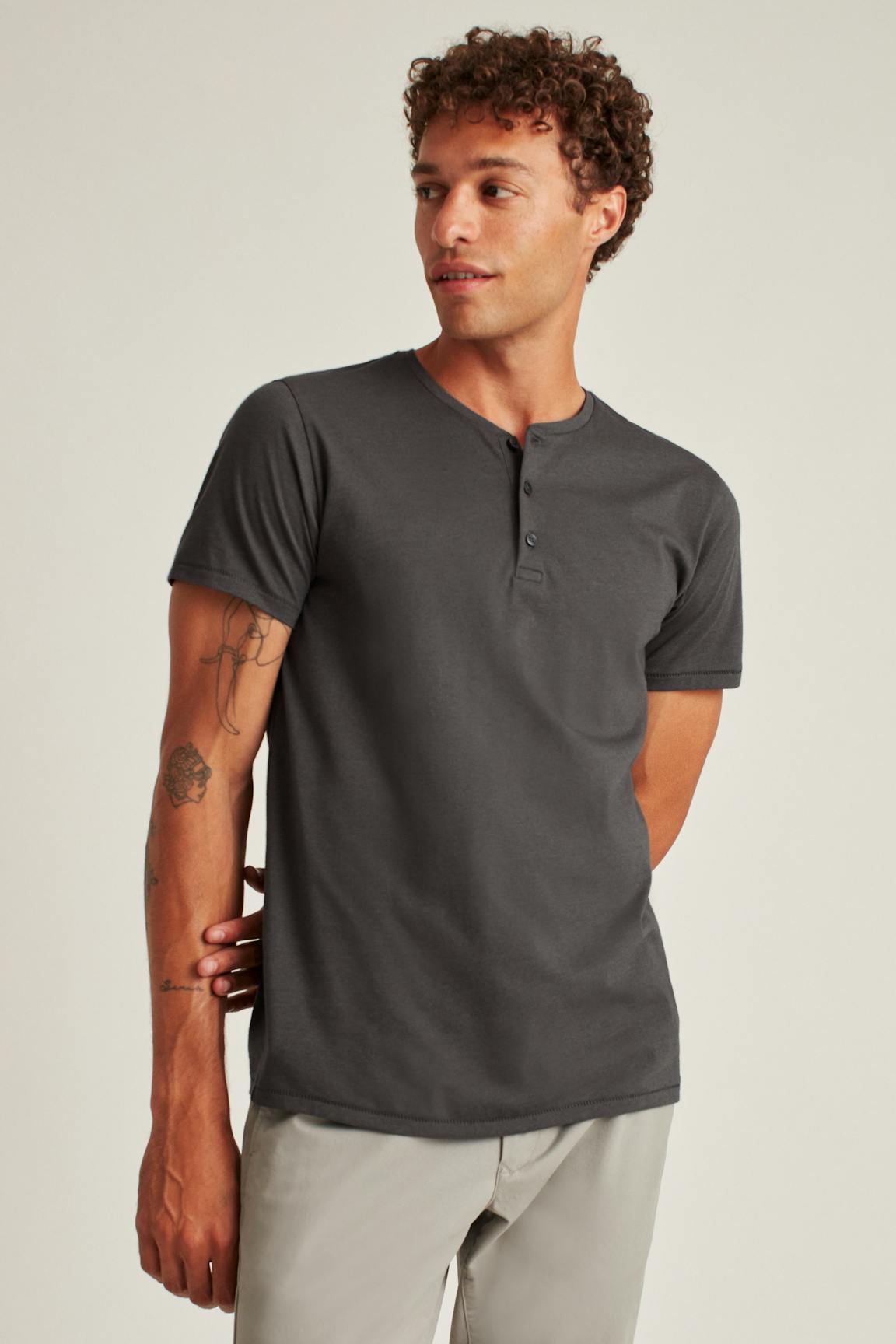 Bonobos Pima Performance Short Sleeve Henley