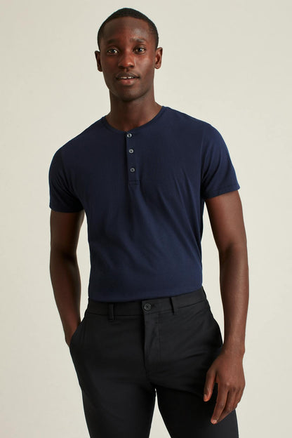 Bonobos Pima Performance Short Sleeve Henley