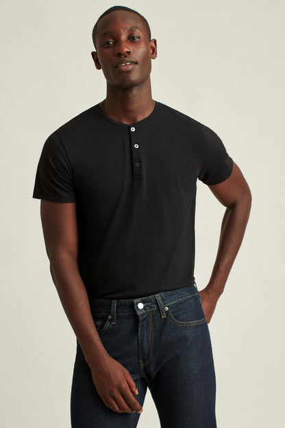 Bonobos Pima Performance Short Sleeve Henley