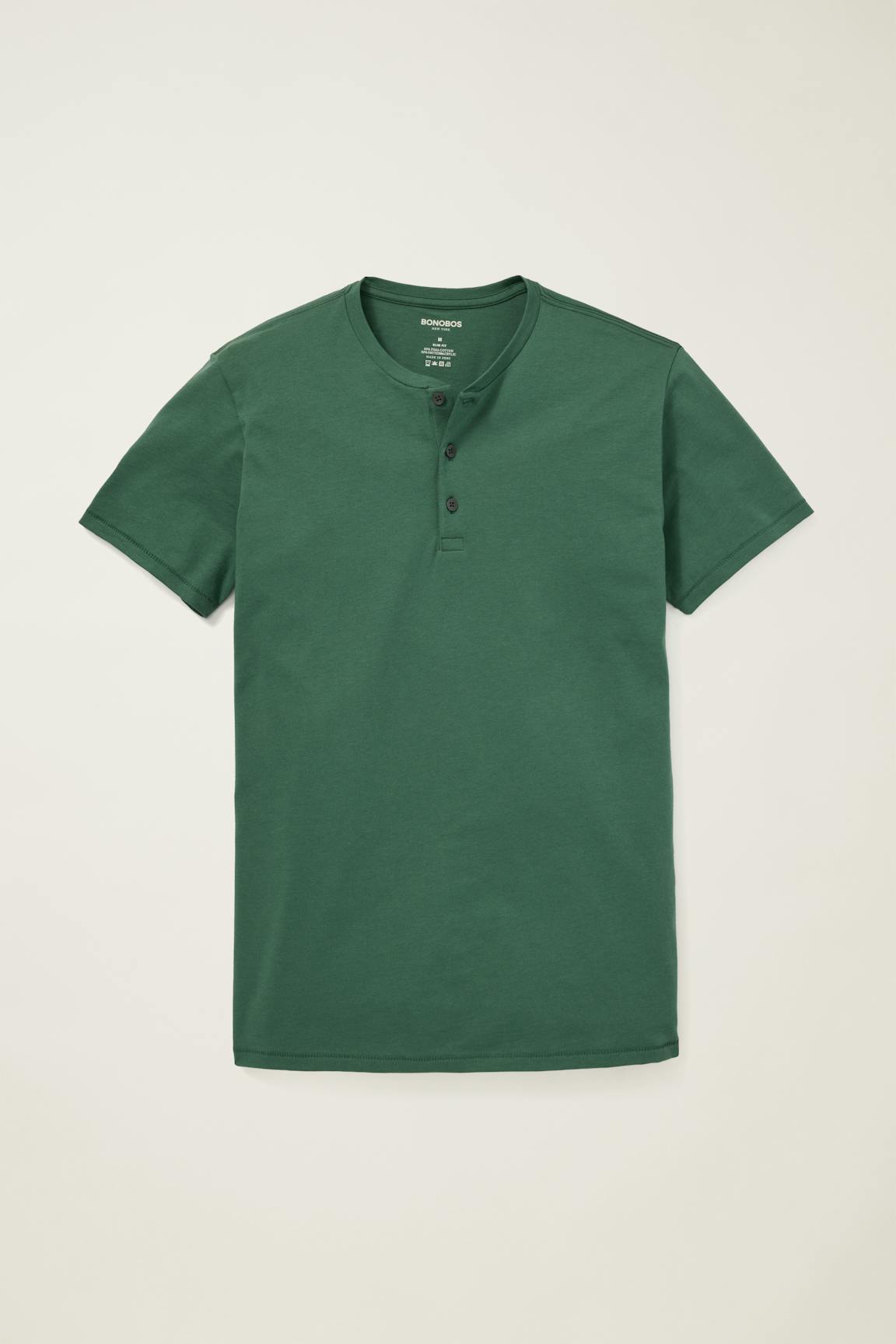 Bonobos Pima Performance Short Sleeve Henley