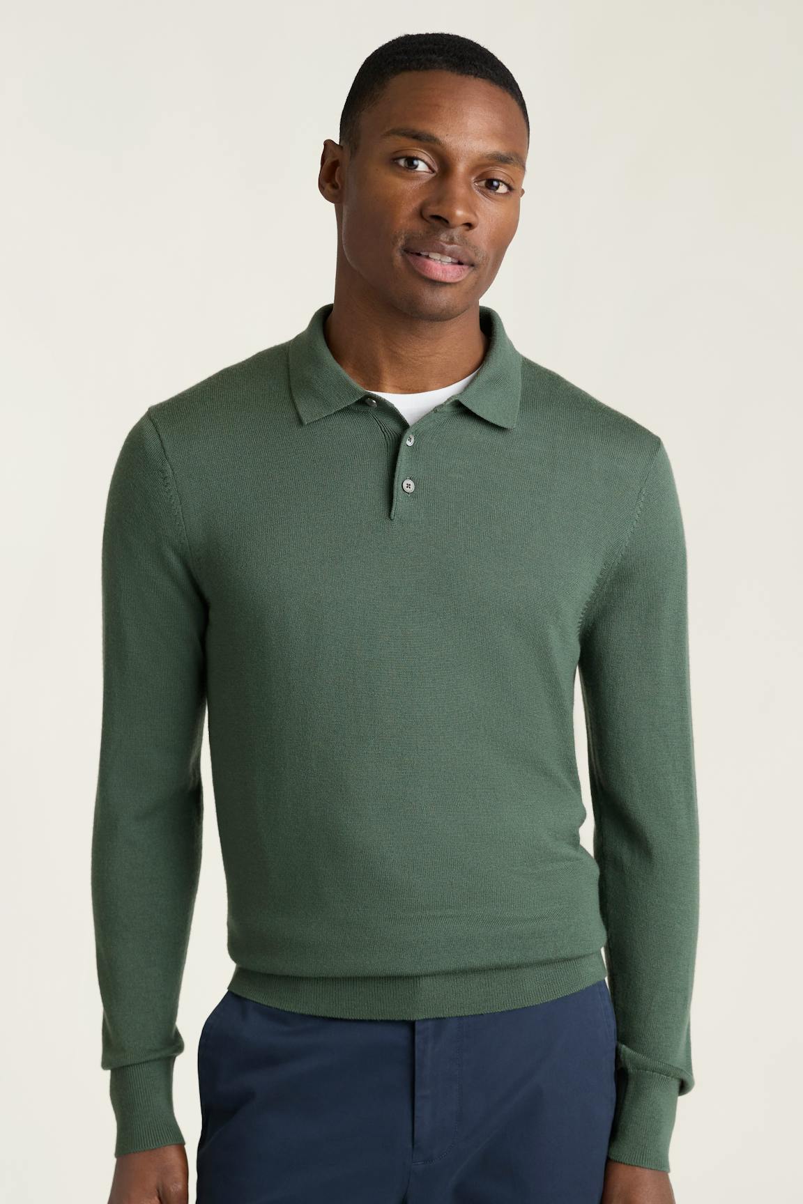 Bonobos Merino Long Sleeve Sweater Polo