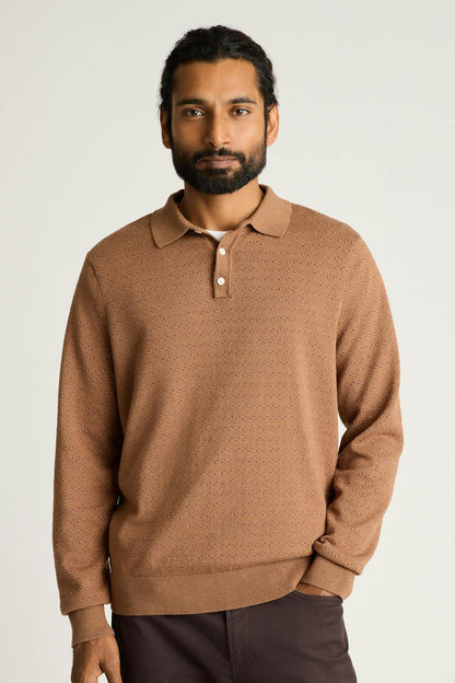 Bonobos Hudson Long Sleeve Sweater Polo