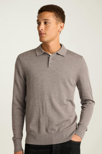 Bonobos Merino Long Sleeve Sweater Polo