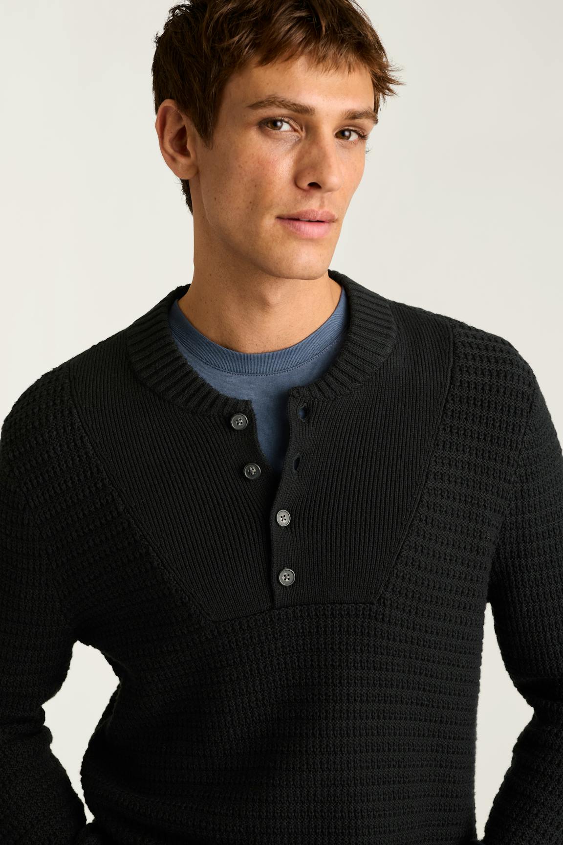Bonobos Cotton Cashmere Henley Sweater