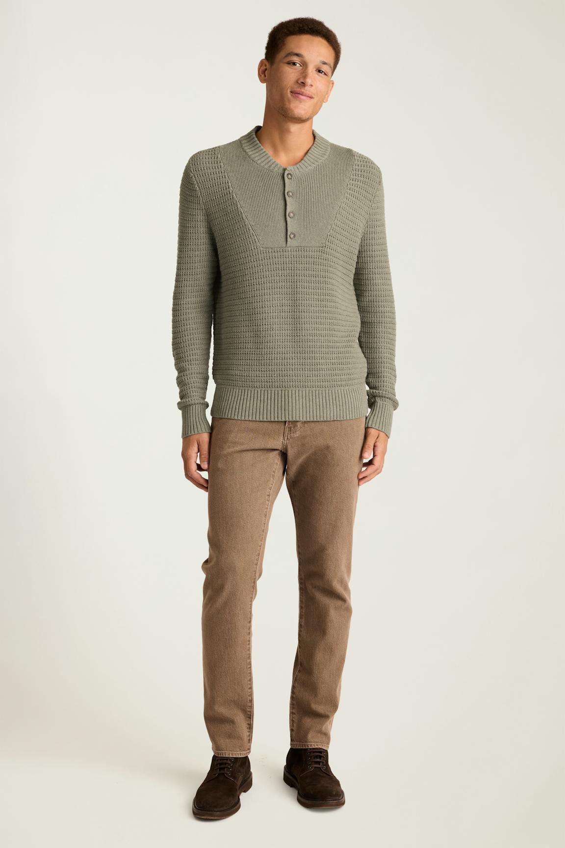 Bonobos Cotton Cashmere Henley Sweater