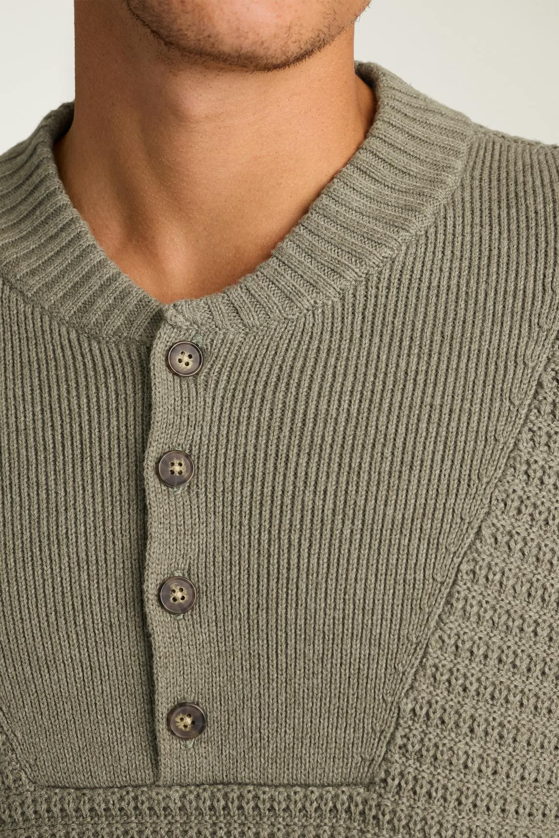 Bonobos Cotton Cashmere Henley Sweater