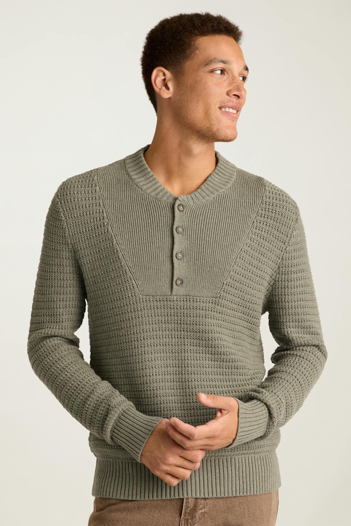 Bonobos Cotton Cashmere Henley Sweater