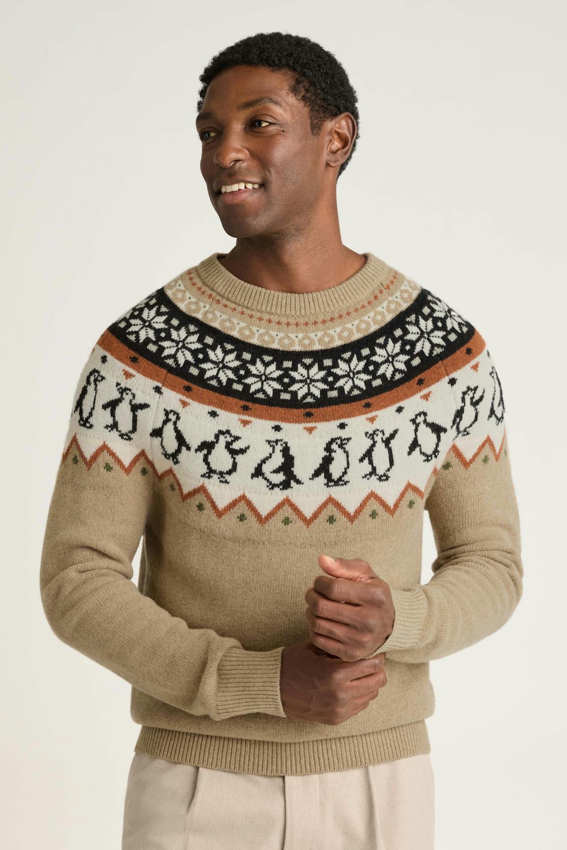 Bonobos Disco Penguin Fair Isle Sweater