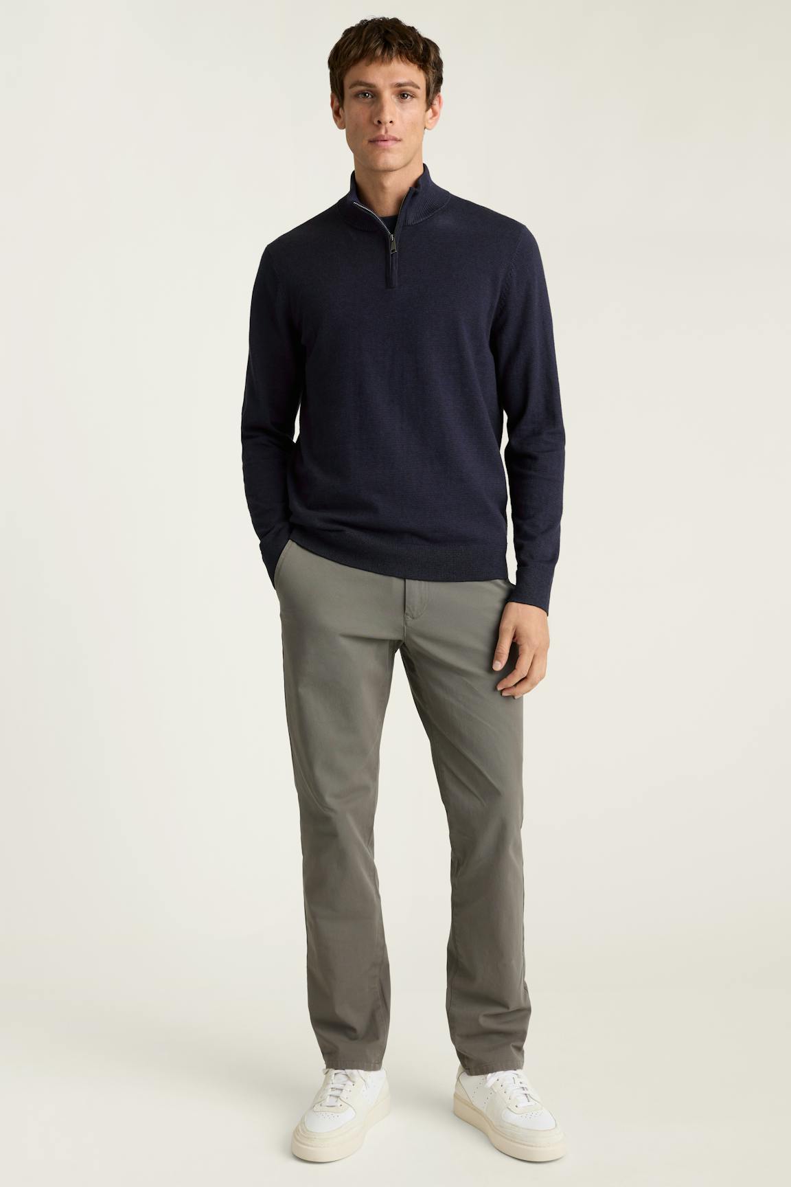 Bonobos Washable Cotton Cashmere Quarter Zip