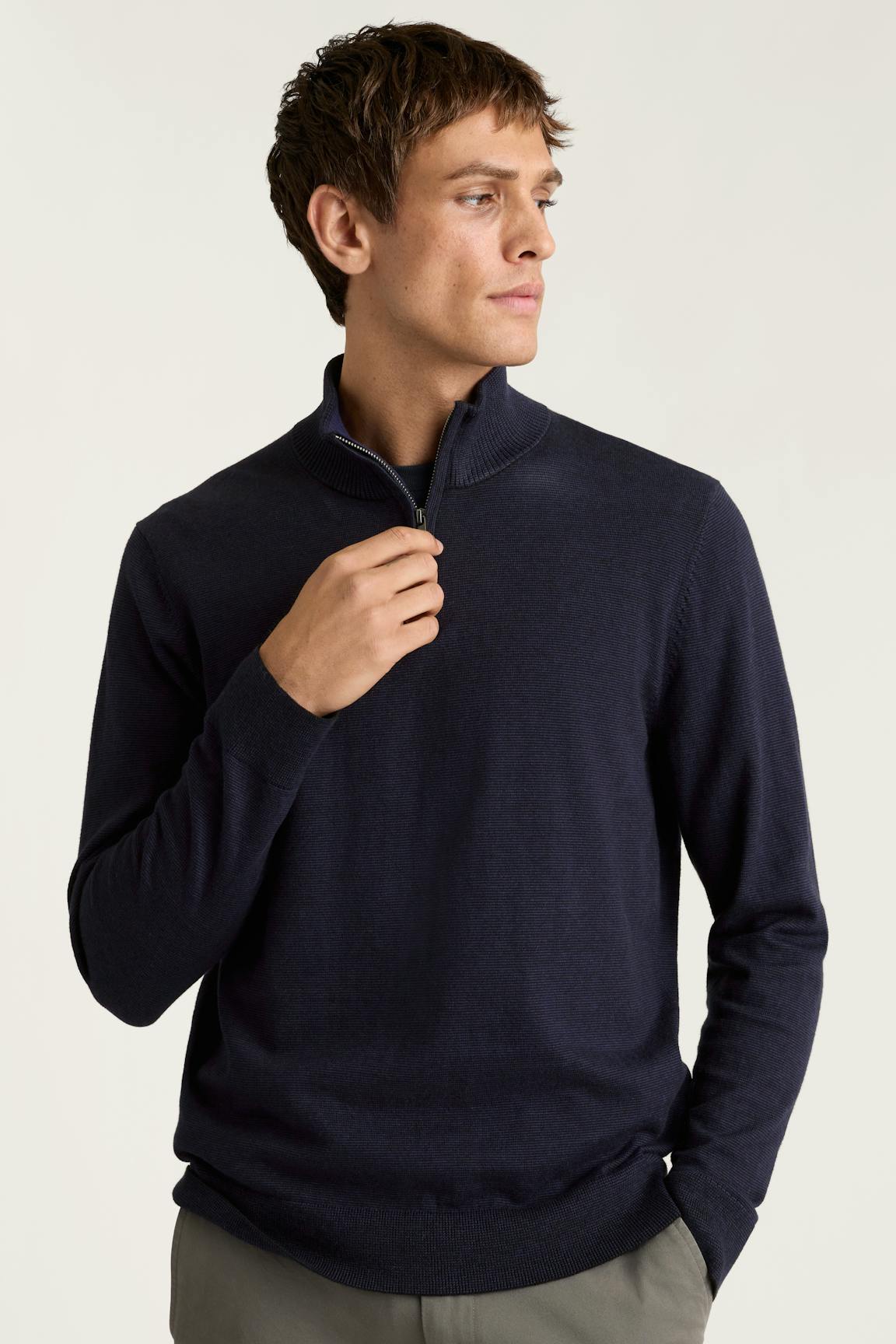 Bonobos Washable Cotton Cashmere Quarter Zip