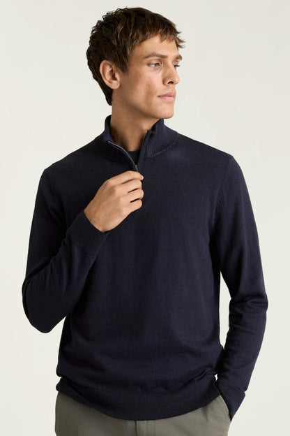 Bonobos Washable Cotton Cashmere Quarter Zip