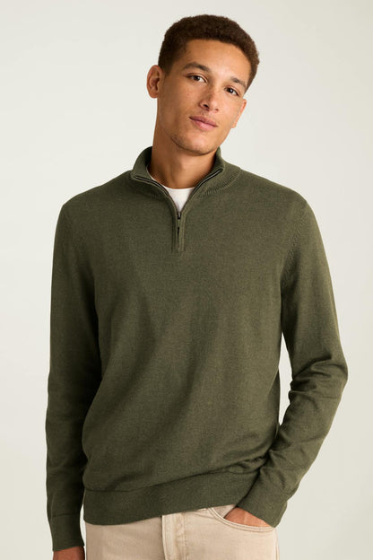 Bonobos Washable Cotton Cashmere Quarter Zip