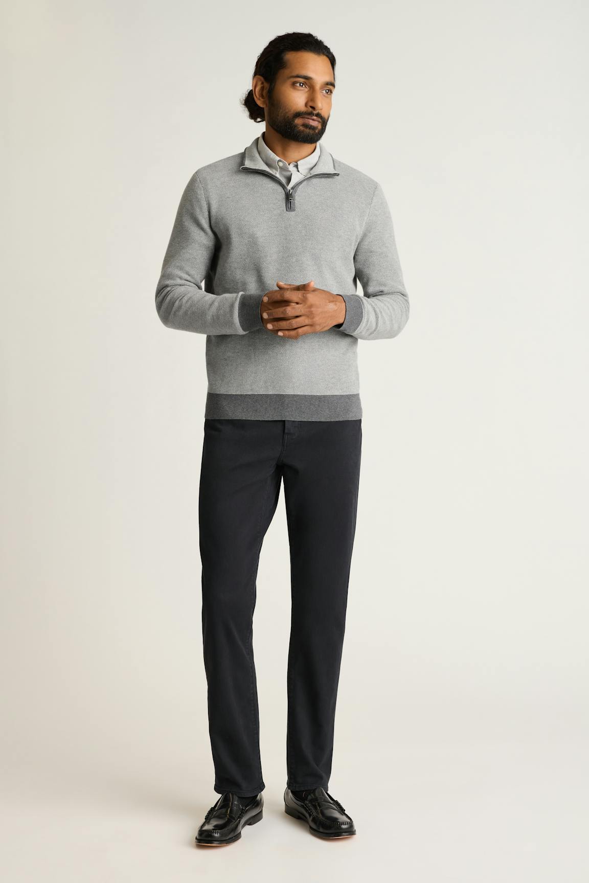 Bonobos Washable Cotton Cashmere Quarter Zip