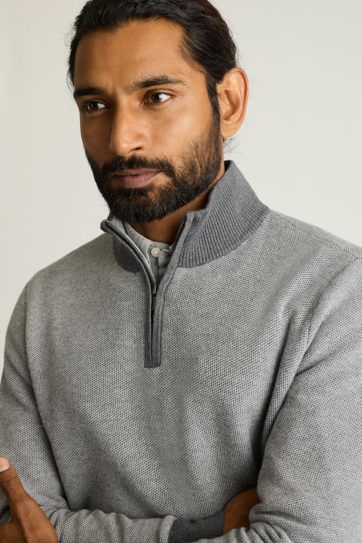 Bonobos Washable Cotton Cashmere Quarter Zip