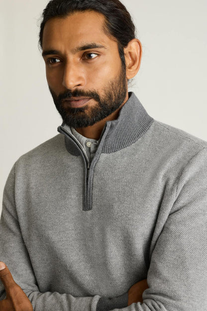 Bonobos Washable Cotton Cashmere Quarter Zip