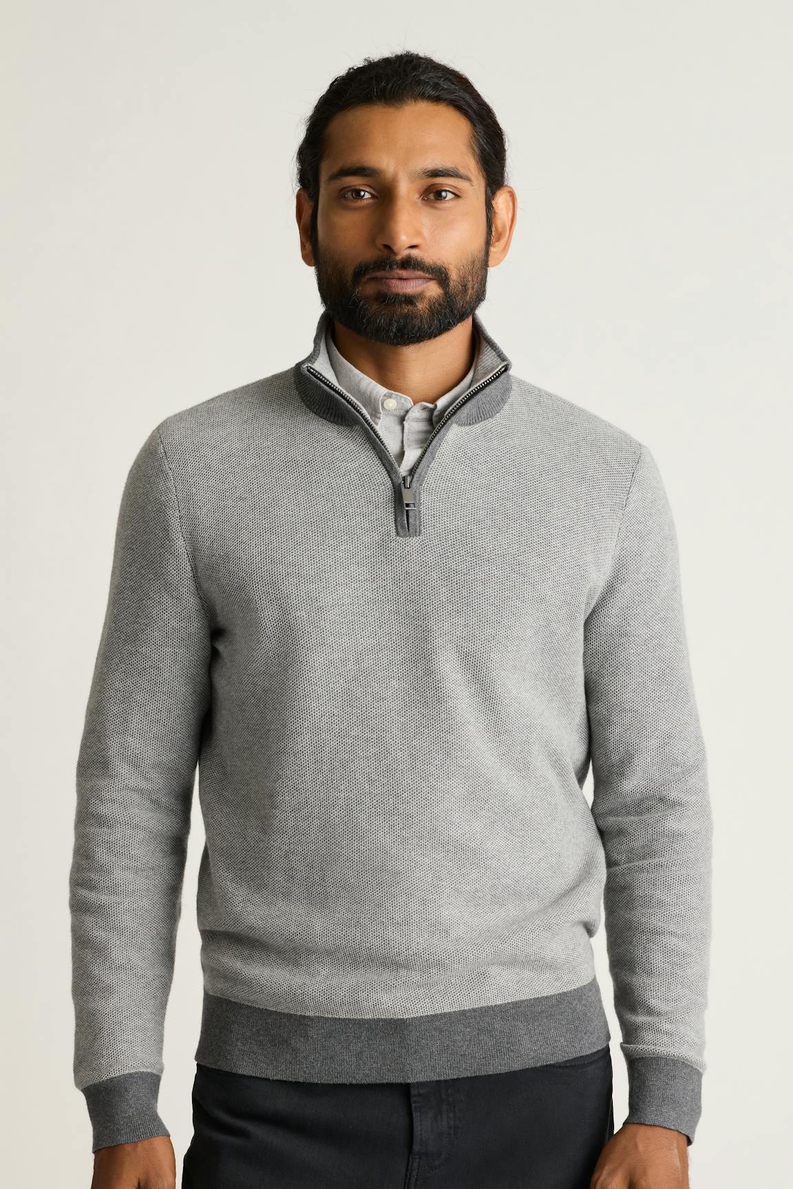 Bonobos Washable Cotton Cashmere Quarter Zip