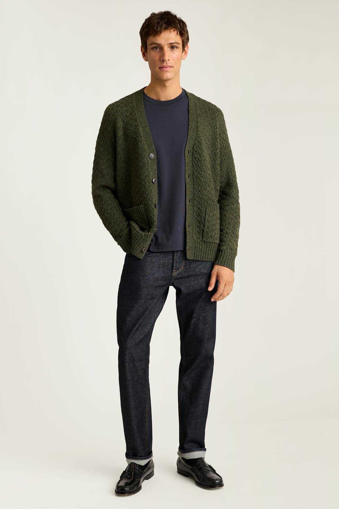 Bonobos Merino Blend Cable Cardigan