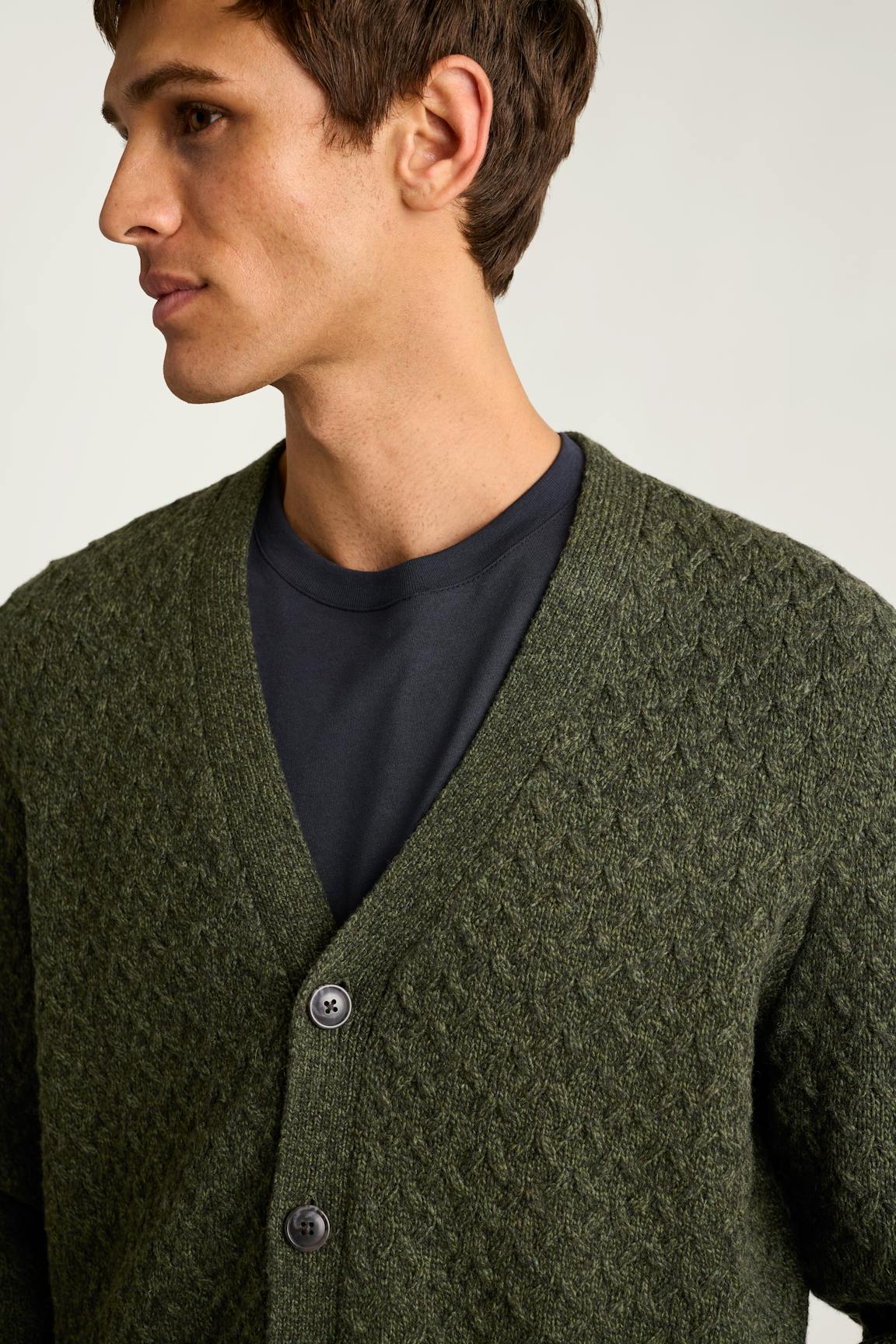 Bonobos Merino Blend Cable Cardigan