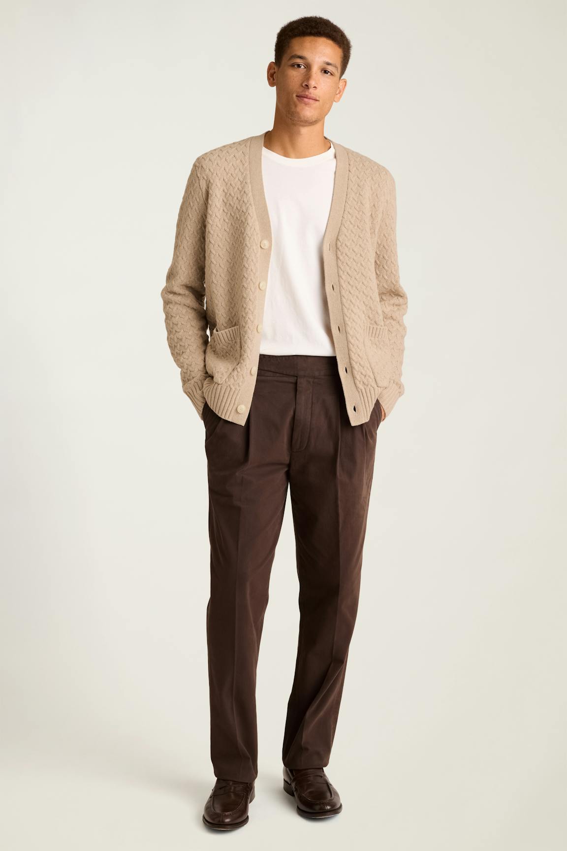 Bonobos Merino Blend Cable Cardigan