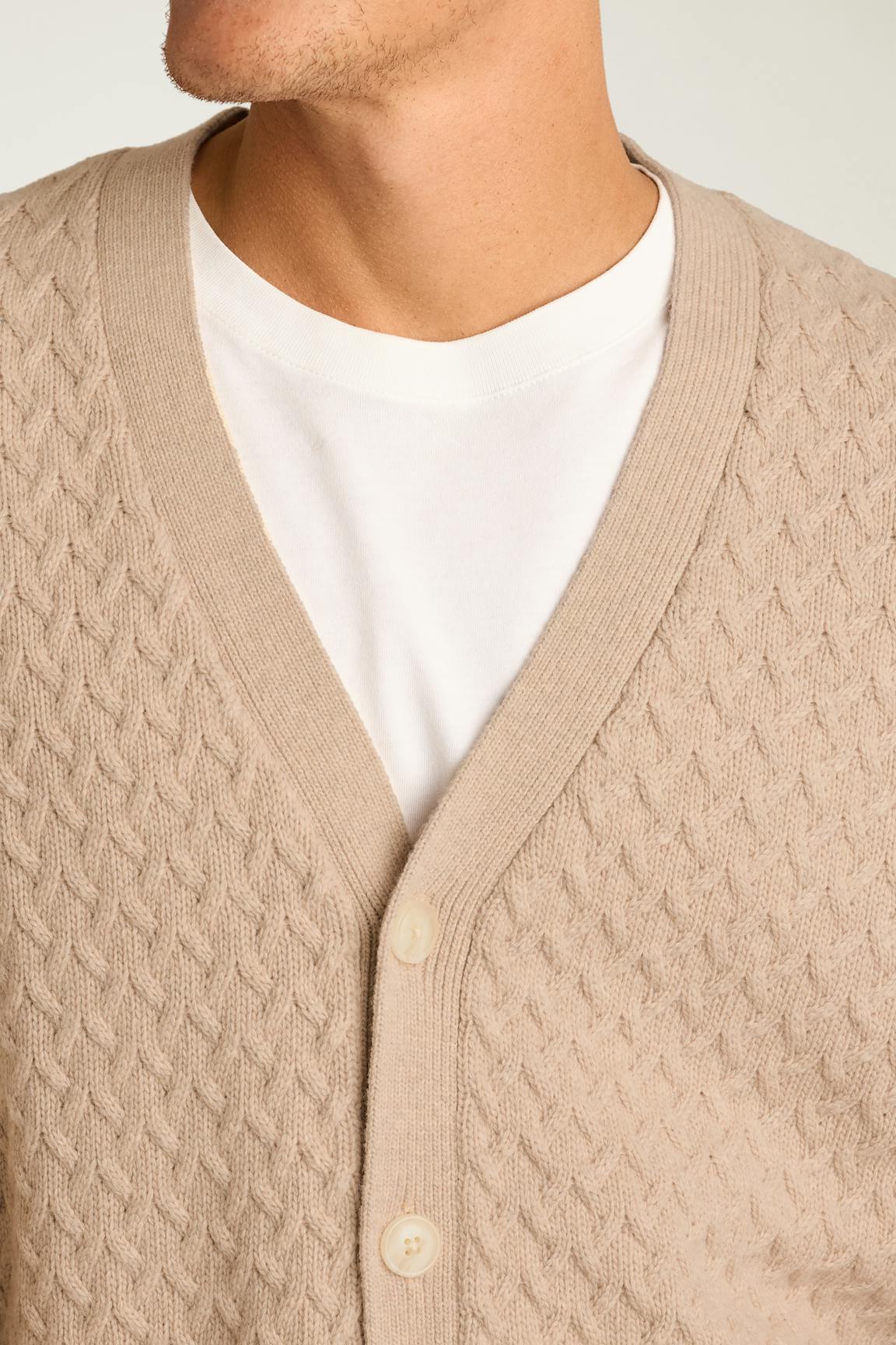 Bonobos Merino Blend Cable Cardigan