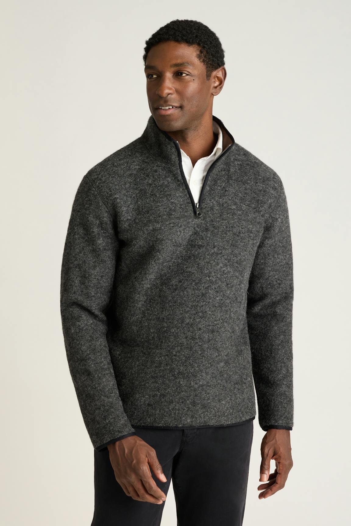 Bonobos Italian Wool Fleece Quarter Zip