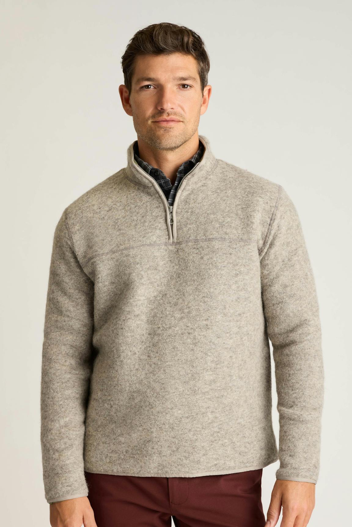 Bonobos Italian Wool Fleece Quarter Zip