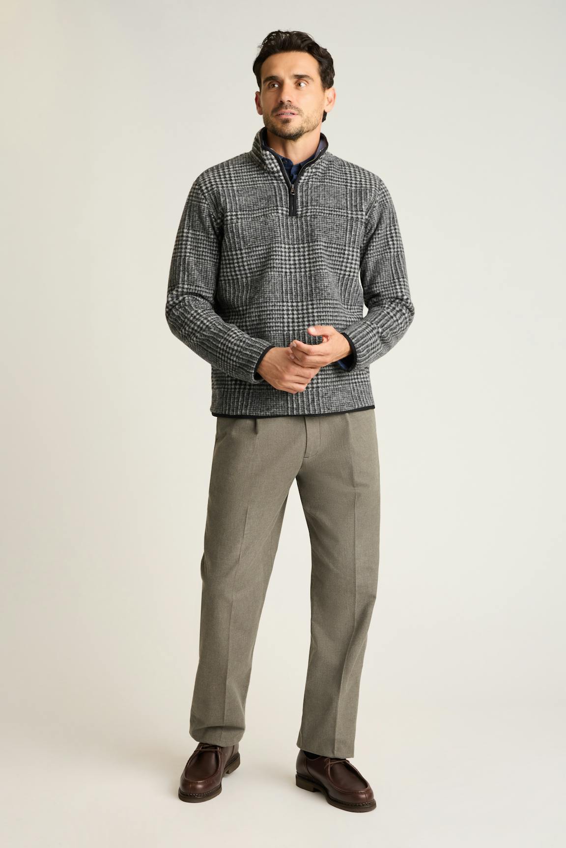 Bonobos Italian Wool Fleece Quarter Zip