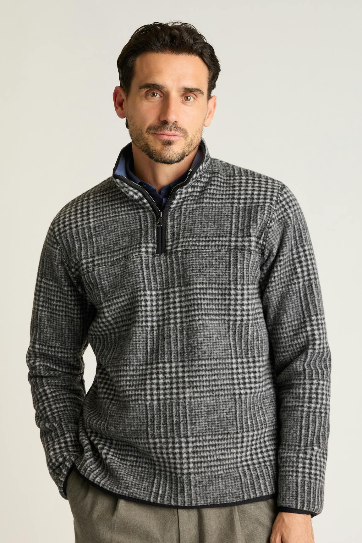 Bonobos Italian Wool Fleece Quarter Zip