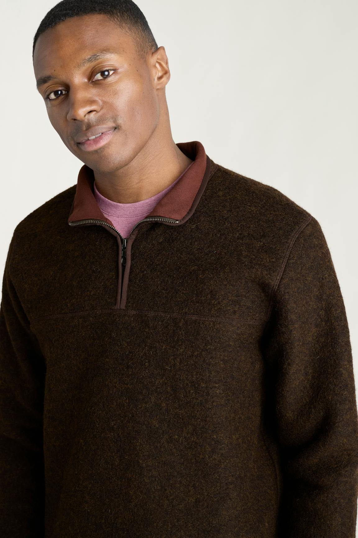 Bonobos Italian Wool Fleece Quarter Zip