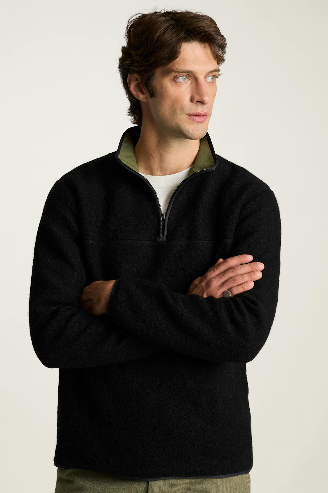 Bonobos Italian Wool Fleece Quarter Zip